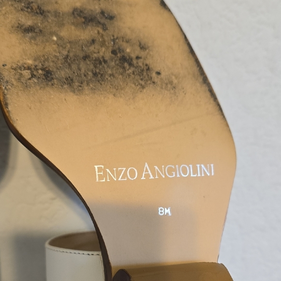 Enzo Angiolini Cream Sandals for Women. Made In Brazil. Size 8 - Picture 12 of 16